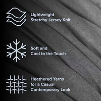Awesome Home™ Soft Jersey Comforter Set ZZ Top Midweight Reversible Easy Care