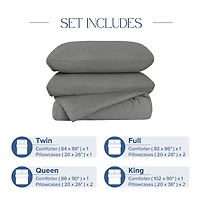 Awesome Home™ Soft Jersey Comforter Set ZZ Top Midweight Reversible Easy Care