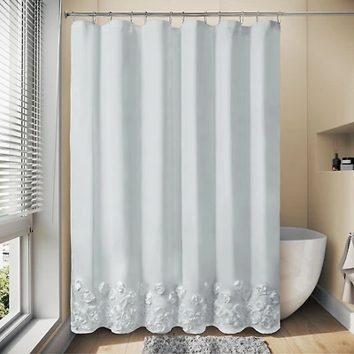 Awesome Home™ Floral Ruffle Shower Curtain