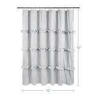 Awesome Home™ Recycled Ruffles And Pleats Shower Curtain