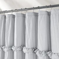 Awesome Home™ Recycled Ruffles And Pleats Shower Curtain