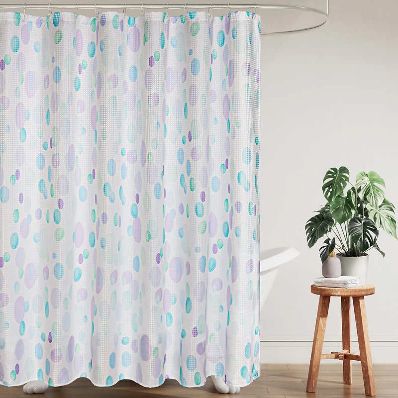 Awesome Home™ Painter Dots Dobby Shower Curtain