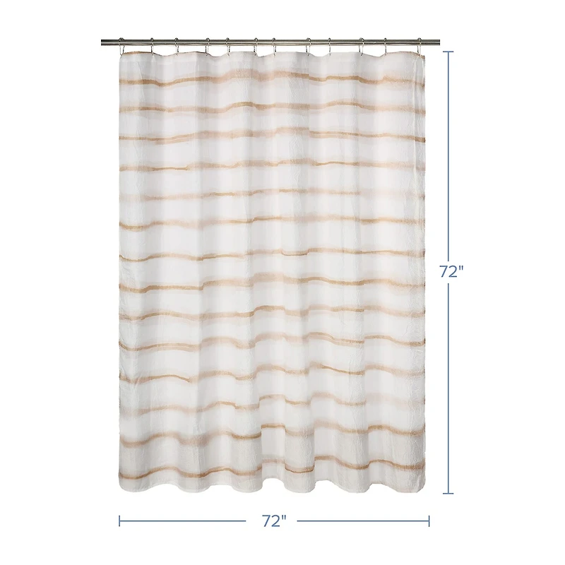 Awesome Home™ Wavy Stripe Recycled Shower Curtain