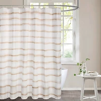 Awesome Home™ Wavy Stripe Recycled Shower Curtain