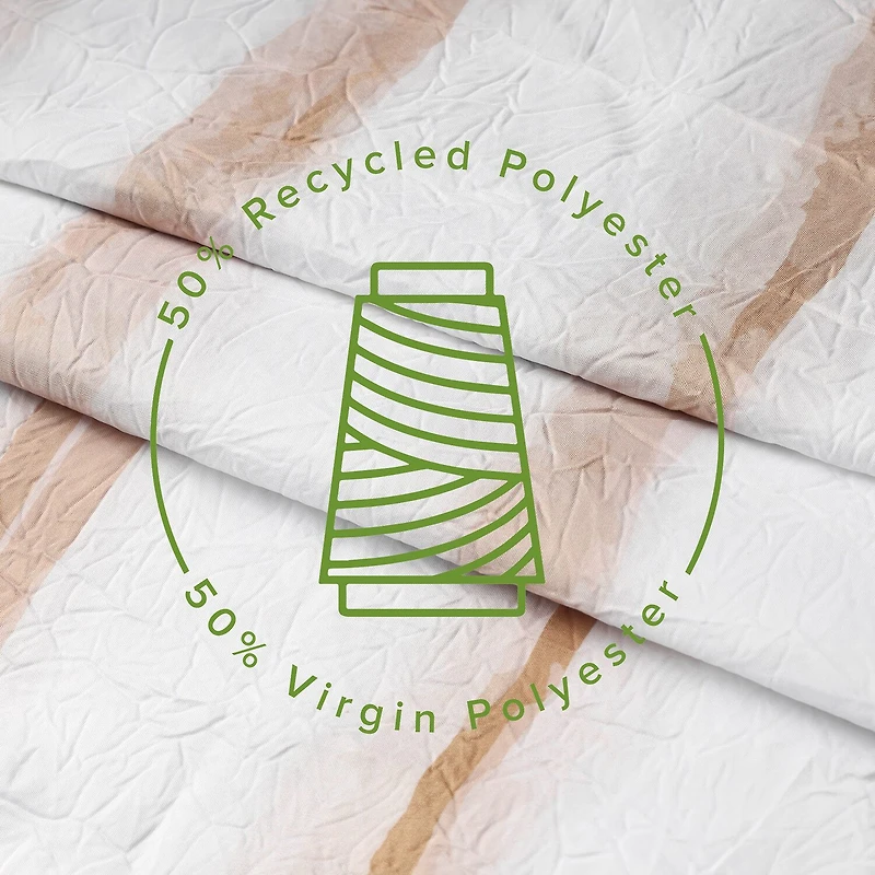 Awesome Home™ Wavy Stripe Recycled Shower Curtain