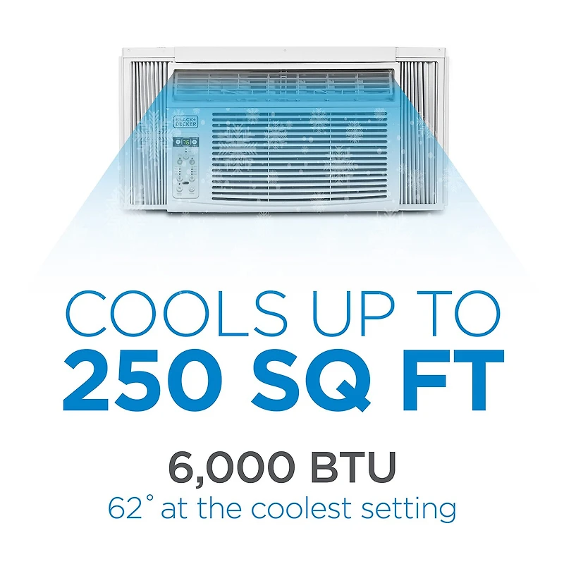 Black+Decker 6000 Btu Ac Window A/C