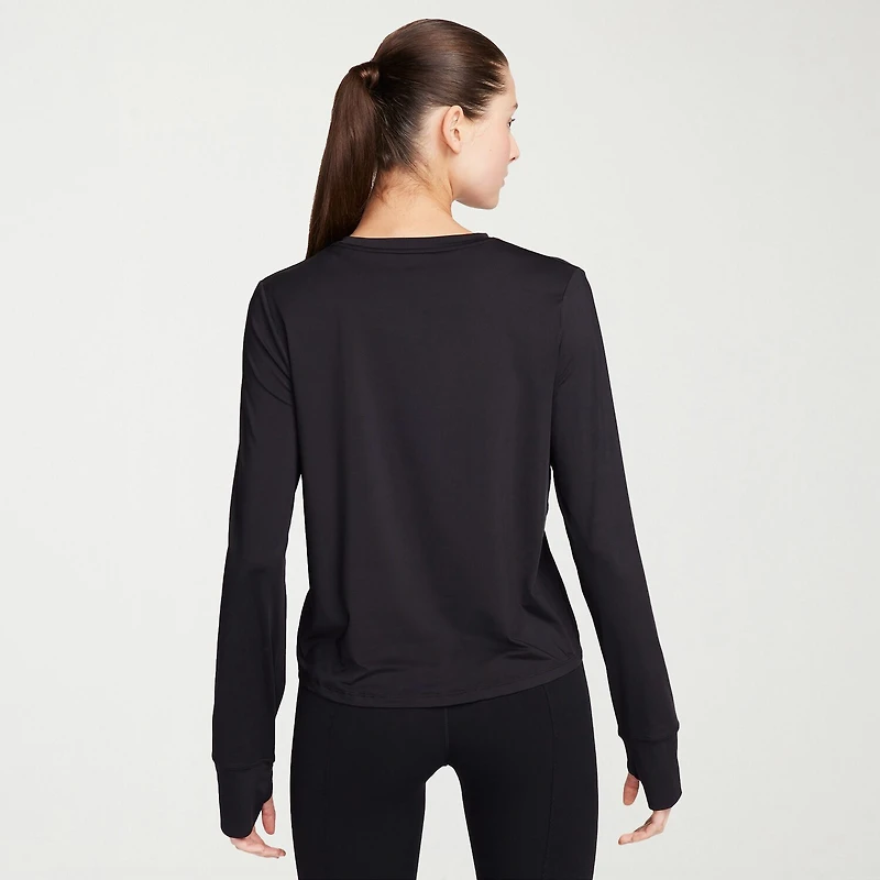 Nike Womens Crew Neck Long Sleeve Quick Dry Active T-Shirt