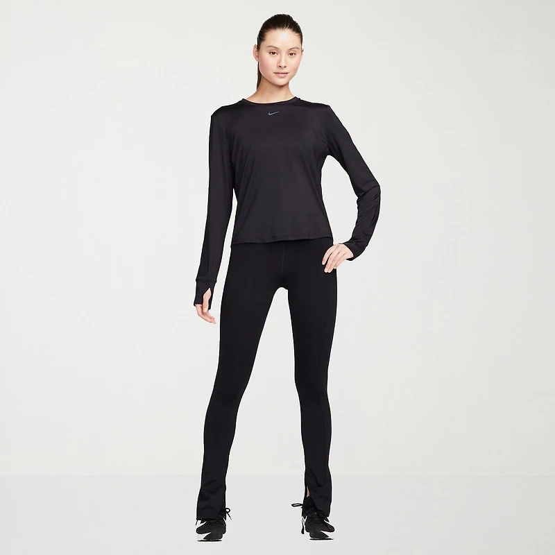 Nike Womens Crew Neck Long Sleeve Quick Dry Active T-Shirt