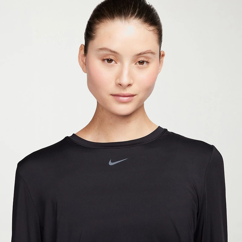 Nike Womens Crew Neck Long Sleeve Quick Dry Active T-Shirt