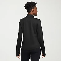 Nike Womens Mock Neck Long Sleeve Active Quarter-Zip Pullover