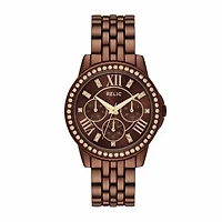 Relic By Fossil Womens Multi-Function Brown Bracelet Watch Zr15852