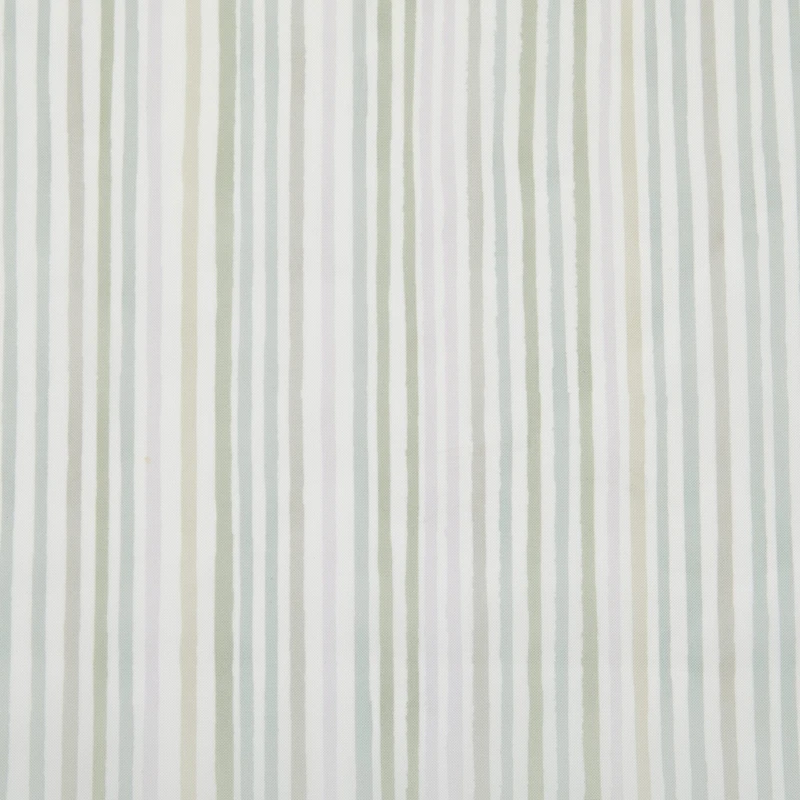 Home Expressions Lisette Stripe Print Rod Pocket Sheer Single Curtain Panel