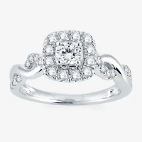 Modern Bride® Signature / CT.T.W. Natural Diamond 14K White Gold Engagement Ring