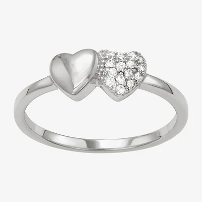 Girls 1/4 CT. Cubic Zirconia Sterling Silver Cocktail Ring
