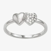 Girls 1/4 CT. Cubic Zirconia Sterling Silver Cocktail Ring