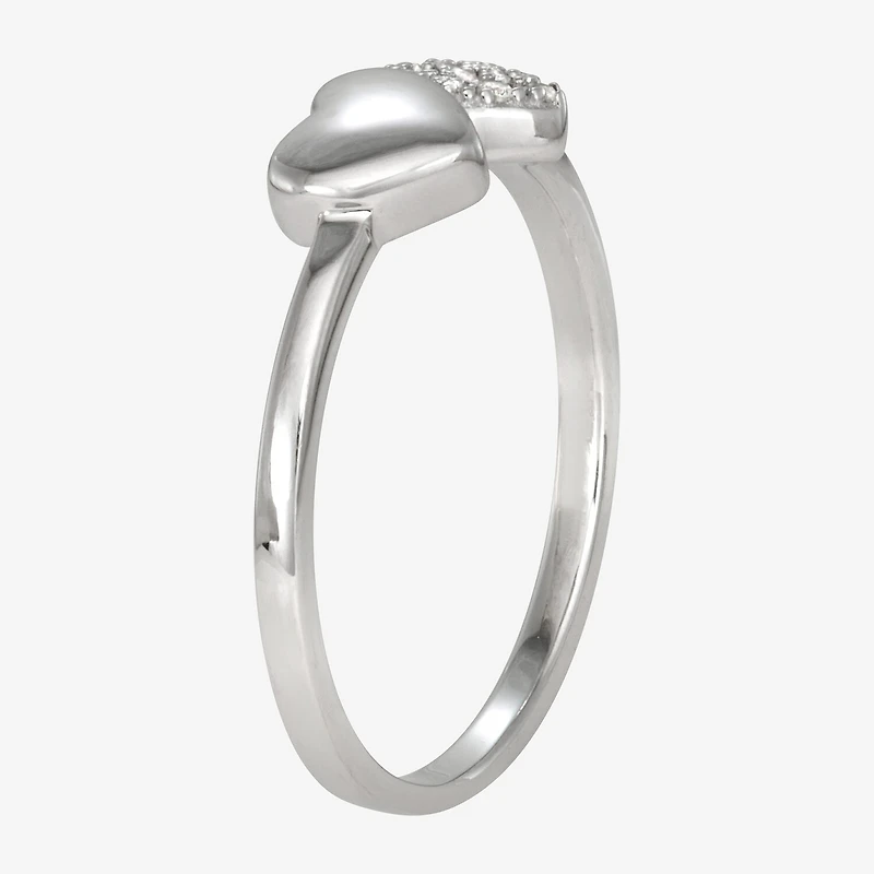 Girls 1/4 CT. Cubic Zirconia Sterling Silver Cocktail Ring