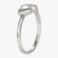 Girls 1/4 CT. Cubic Zirconia Sterling Silver Cocktail Ring