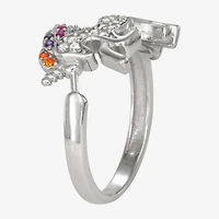 Girls 1/4 CT. Multi Color Cubic Zirconia Sterling Silver Cocktail Ring