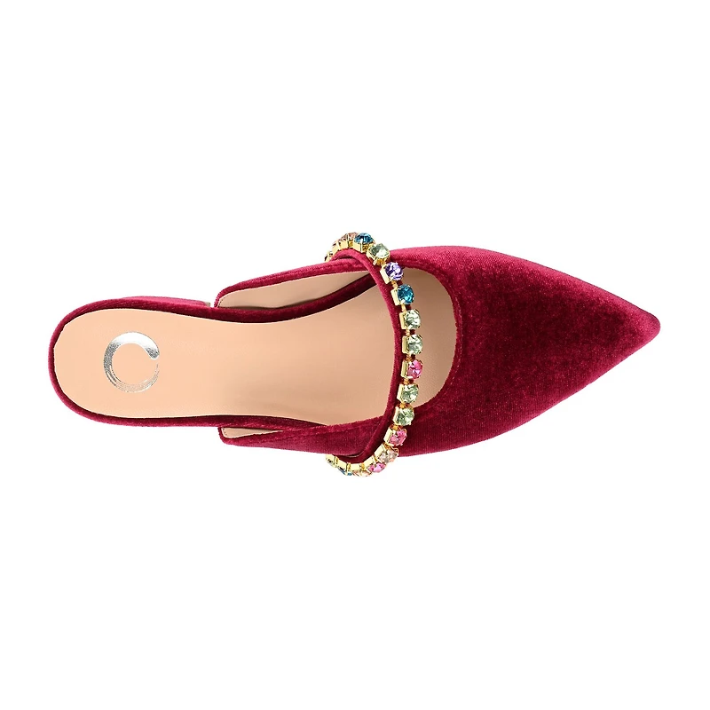 Journee Collection Jewel Womens Pointed Closed Toe Mules