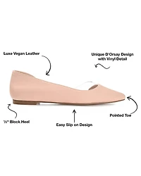 Journee Collection Mikki Womens Pointed Closed Toe Ballet Flats