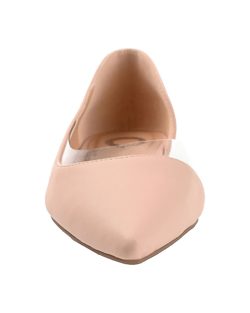 Journee Collection Mikki Womens Pointed Closed Toe Ballet Flats