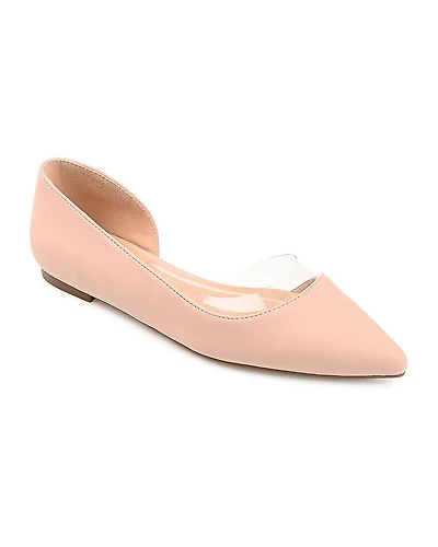 Journee Collection Mikki Womens Pointed Closed Toe Ballet Flats