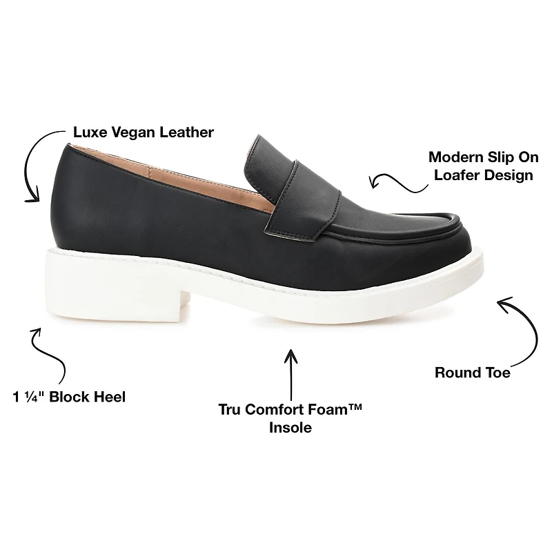 Journee Collection Saydee Womens Moc Closed Toe Loafers