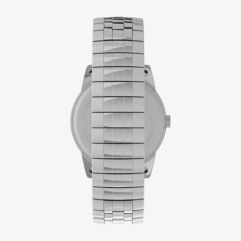 Timex Mens Silver Tone Stainless Steel Expansion Watch Tw2v40000jt