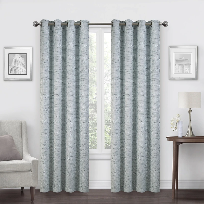 Max Blackout Alexandria Grommet Top Energy Saving 100% Single Curtain Panel