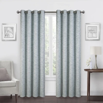 Max Blackout Alexandria Grommet Top Energy Saving 100% Single Curtain Panel