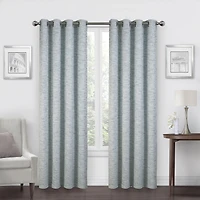 Max Blackout Alexandria Grommet Top Energy Saving 100% Single Curtain Panel