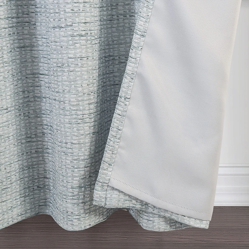 Max Blackout Alexandria Grommet Top Energy Saving 100% Single Curtain Panel