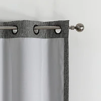 Max Blackout Campbell Grommet Top Energy Saving 100% Single Curtain Panel