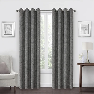 Max Blackout Campbell Grommet Top Energy Saving 100% Single Curtain Panel