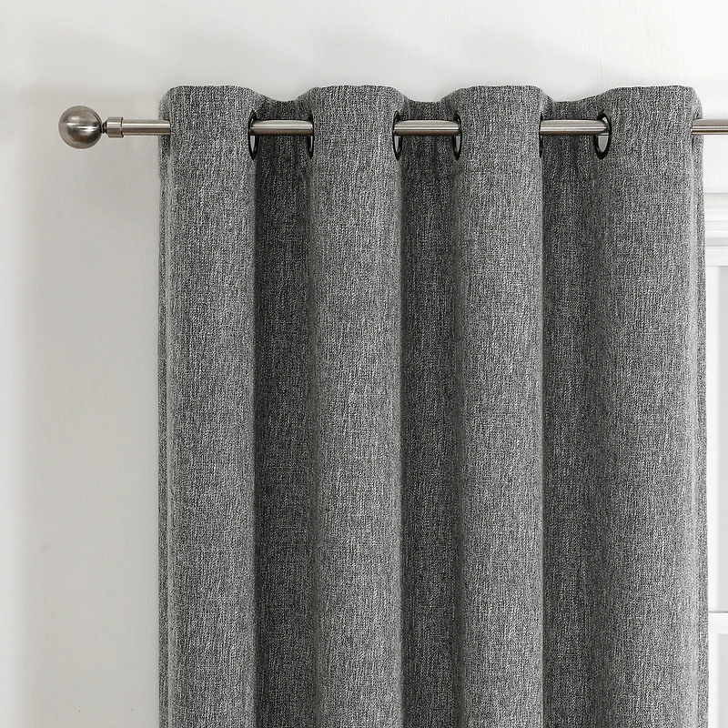 Max Blackout Campbell Grommet Top Energy Saving 100% Single Curtain Panel