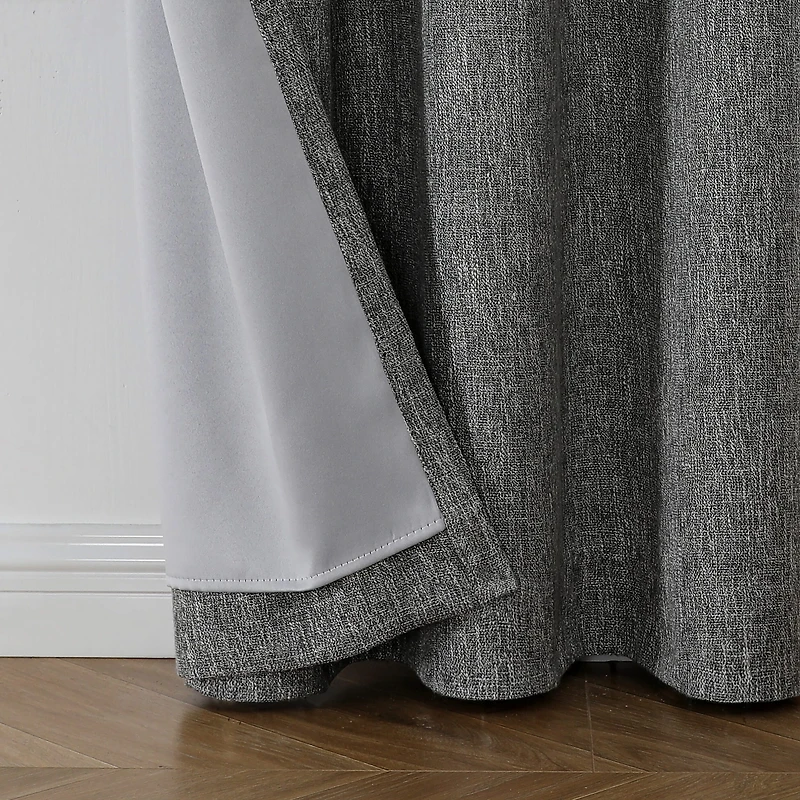 Max Blackout Campbell Grommet Top Energy Saving 100% Single Curtain Panel