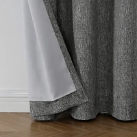 Max Blackout Campbell Grommet Top Energy Saving 100% Single Curtain Panel