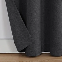 Sun Zero Orleans Grommet Top Energy Saving 100% Blackout Single Curtain Panel
