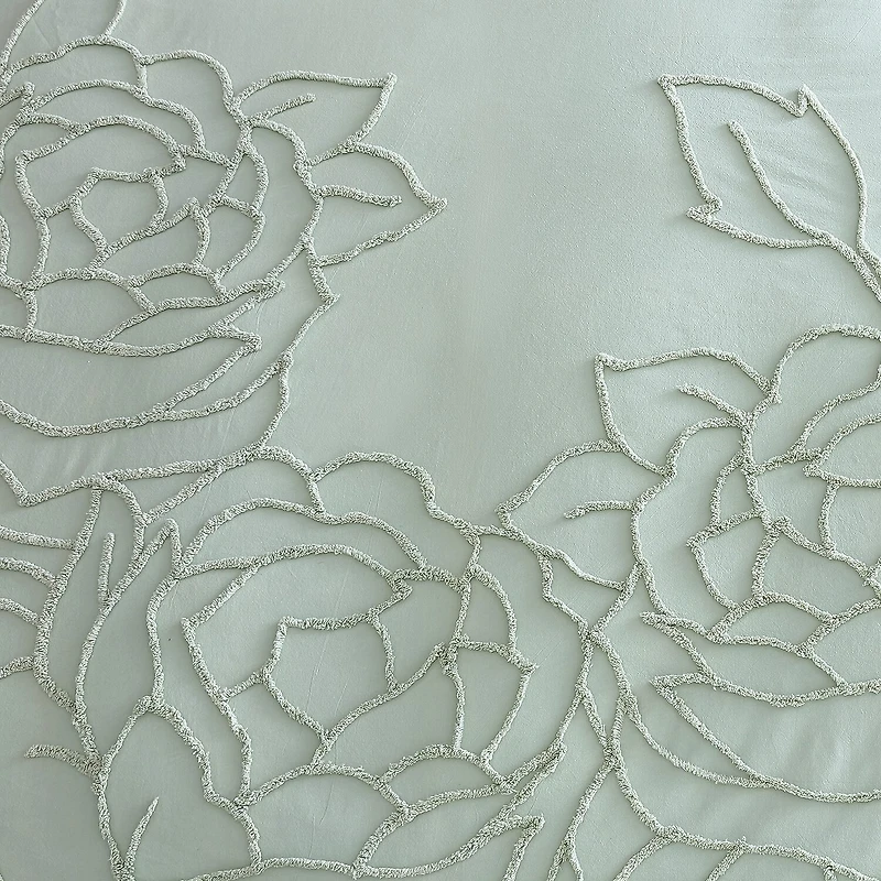 CHF Chenille Rose Shower Curtain