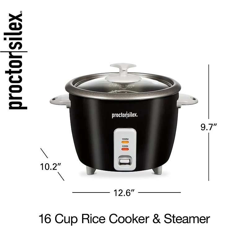 Proctor Silex 16 Cup Rice Cooker & Steamer