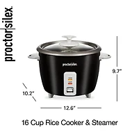 Proctor Silex 16 Cup Rice Cooker & Steamer