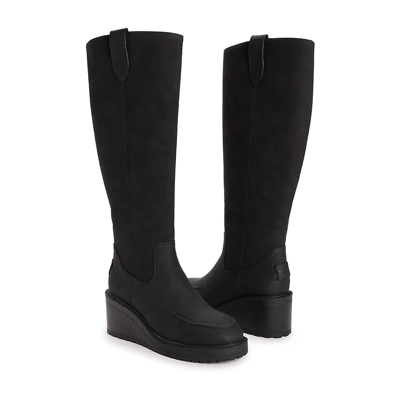 Muk Luks Womens Sloane Wedge Heel Dress Boots