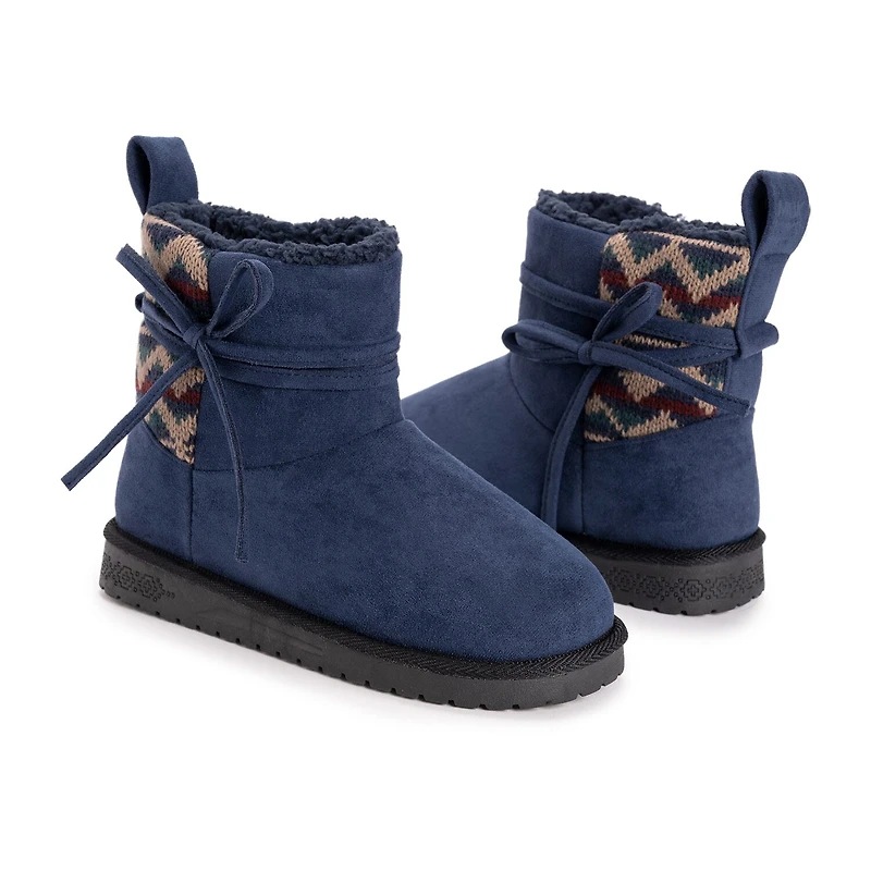 Muk Luks Womens Teenie Flat Heel Winter Boots