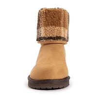 Muk Luks Womens Clover Flat Heel Winter Boots