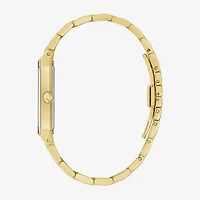 Bulova Our Lady Of Guadalupe / Nuestra Señora De Guadalupe Mens Diamond Accent Gold Tone Stainless Steel Bracelet Watch 97d120lg