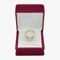 Sparkle Allure Braided Womens 7.5MM 14K Gold Over Brass Band