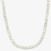 Womens White Inch Strand Necklace