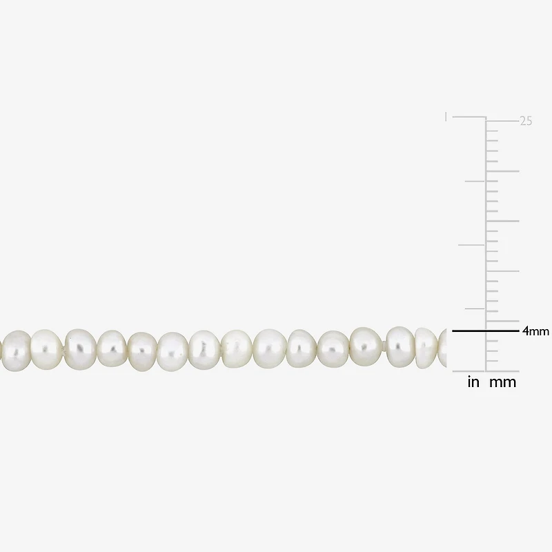 Womens White Inch Strand Necklace