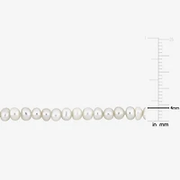 Womens White Inch Strand Necklace
