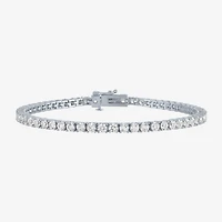 Womens Lab Created White Sapphire Sterling Silver Jewelry Set